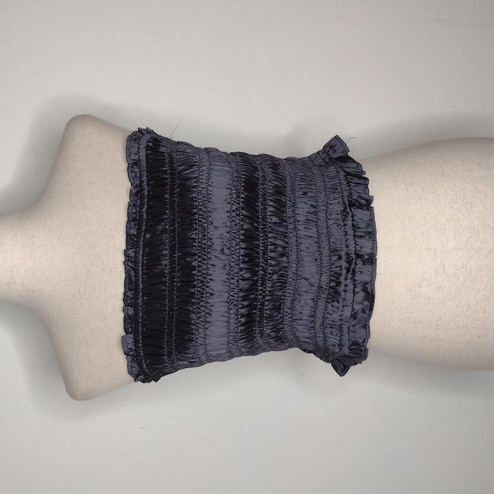 NWOT Free People Women's Charcoal Strapless Smocked Top Size Small